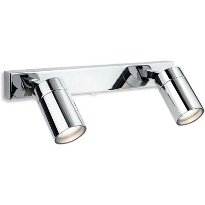 Netlighting Pinnacle 2 Light Spotlight Bar Polished Chrome IP44 - Lighting Fixture Netlighting Pinnacle 2 Light Spotlight Bar Polished Chrome IP44 - Lighting Fixture