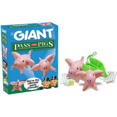 Winning Moves Groot Pass The Pigs Spel - Opblaasbare Dobbelstenen Editie Winning Moves Groot Pass The Pigs Spel - Opblaasbare Dobbelstenen Editie