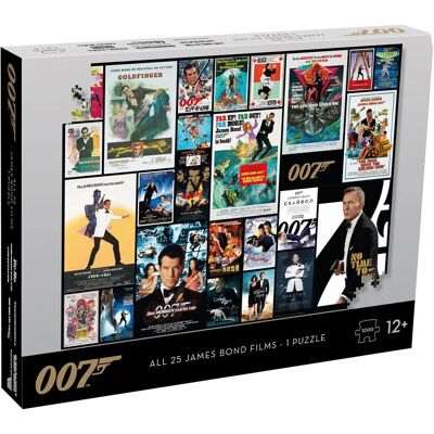 James Bond 007 All Movie Poster Puzzle - 1000 Piece - Puzzle for Fans James Bond 007 All Movie Poster Puzzle - 1000 Piece - Puzzle for Fans