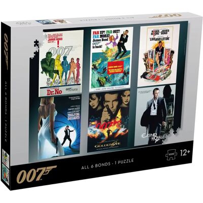 Puzzle Winning Moves James Bond 007 Début de l'acteur 1000 pièces Puzzle Winning Moves James Bond 007 Début de l'acteur 1000 pièces