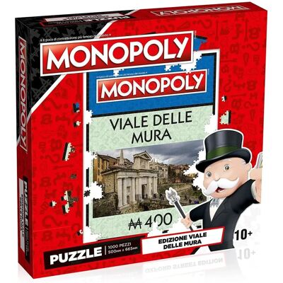 Hasbro Gaming - Puzzle 1000 db Monopoly Bergamo Viale Delle Mura Hasbro Gaming - Puzzle 1000 db Monopoly Bergamo Viale Delle Mura