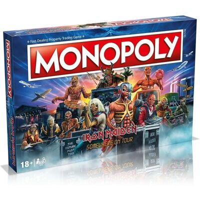 Winning Moves Monopoly Iron Maiden Edition Board Game - Heavy Metal Collectible Winning Moves Monopoly Iron Maiden Edition Board Game - Heavy Metal Collectible