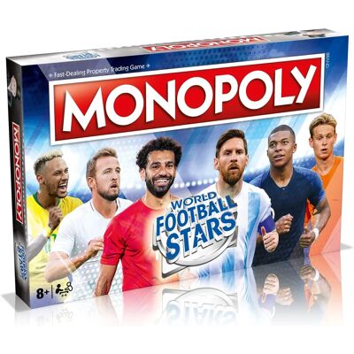 Winning Moves Monopoly Wereld Voetbalsterren Bordspel - Voetbalthema Monopoly met sterren Winning Moves Monopoly Wereld Voetbalsterren Bordspel - Voetbalthema Monopoly met sterren
