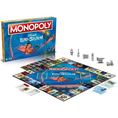 Disney Lilo en Stitch Bordspel - Monopoly voor 2-6 Spelers Disney Lilo en Stitch Bordspel - Monopoly voor 2-6 Spelers