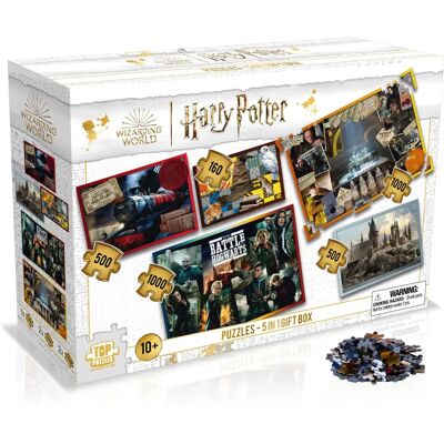 Winning Moves Harry Potter 5 in 1 Jigsaw Puzzle - Harry Potter Edition Winning Moves Harry Potter 5 in 1 Jigsaw Puzzle - Harry Potter Edition