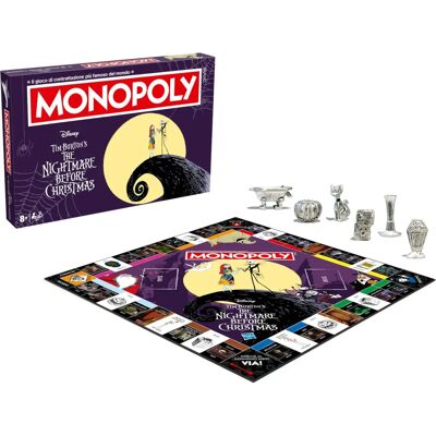 Winning Moves Monopoly Nightmare B.c. Disney Nightmare Before Noël - Jeu de Société Winning Moves Monopoly Nightmare B.c. Disney Nightmare Before Noël - Jeu de Société