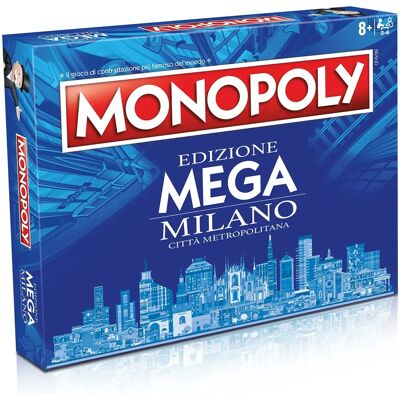 Winning Moves WM03159-ITA-6 - Monopoly - Edizione Metro Milano - Gioco da tavolo Winning Moves WM03159-ITA-6 - Monopoly - Edizione Metro Milano - Gioco da tavolo