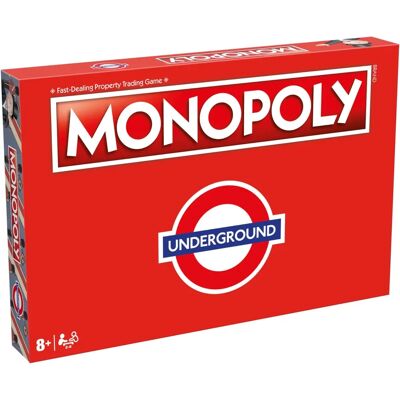 Winning Moves London Underground Monopoly Brädspel - Blå/Röd Winning Moves London Underground Monopoly Brädspel - Blå/Röd
