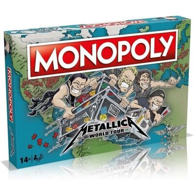 WINNING MOVES Monopoly Metallica - En tournée avec le groupe - Publicité WINNING MOVES Monopoly Metallica - En tournée avec le groupe - Publicité