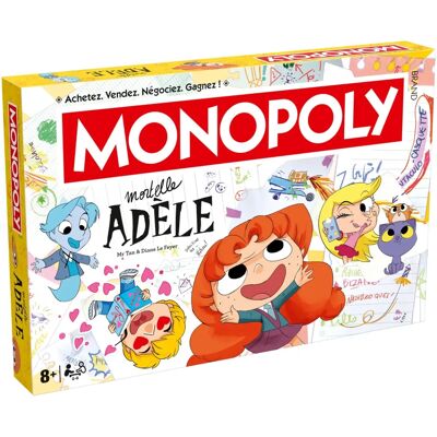 Winning Moves Monopoly Mortelle Adèle - Jeu de société pour 2+ ans à partir de 8 ans - Publicité Winning Moves Monopoly Mortelle Adèle - Jeu de société pour 2+ ans à partir de 8 ans - Publicité