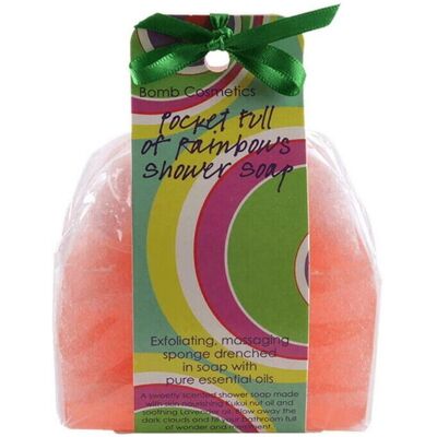 Bomb Cosmetics Pocket Full of Rainbows Soap Sponge Scented Body Wash - Body Wash Bomb Cosmetics Pocket Full of Rainbows Soap Sponge Scented Body Wash - Body Wash
