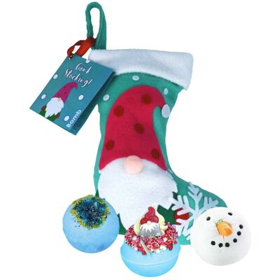 Bomb Cosmetics - Gonk Stocking - Santa Gonk - Bath Bombs Bomb Cosmetics - Gonk Stocking - Santa Gonk - Bath Bombs
