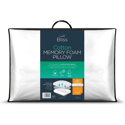 Snuggledown Snuggledown Bliss Extra Deep Bamboo Pillow UK Made - Pillow Snuggledown Snuggledown Bliss Extra Deep Bamboo Pillow UK Made - Pillow