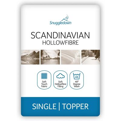 Snuggledown Scandinavian Microfiber Mattress Topper - Hypoallergenic Snuggledown Scandinavian Microfiber Mattress Topper - Hypoallergenic