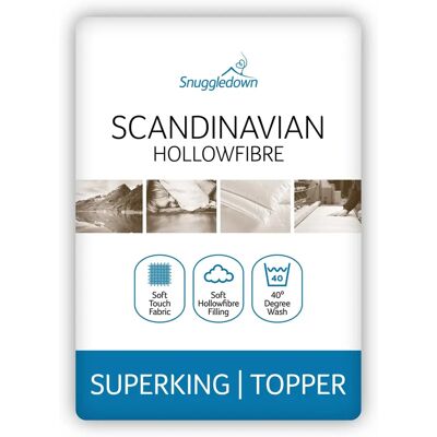 Snuggledown Skandinavisk Hohlfiber Madrasskydd - Super King Snuggledown Skandinavisk Hohlfiber Madrasskydd - Super King