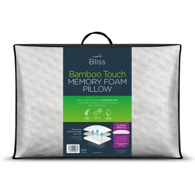 Snuggledown Snuggledown Single Bliss Bamboo Touch Memory Foam Pillow - Pillow Snuggledown Snuggledown Single Bliss Bamboo Touch Memory Foam Pillow - Pillow