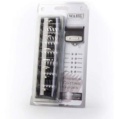 Set de 10 ghidaje pentru tuns WAHL Premium - Ghidaje pentru mașini de tuns Set de 10 ghidaje pentru tuns WAHL Premium - Ghidaje pentru mașini de tuns