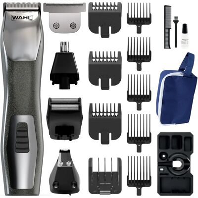 Wahl Chromium 11-in-1 Multigroomer for Men Nose Hair Trimmer Stubble Trimmer Body Trimmers for Men Male Grooming Set Rechargeable Trimmer Wahl Chromium 11-in-1 Multigroomer for Men Nose Hair Trimmer Stubble Trimmer Body Trimmers for Men Male Grooming Set Rechargeable Trimmer