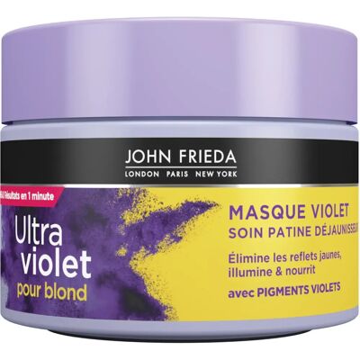 Masque Ultra Violet John Frieda - Type de cheveux - Publicité Masque Ultra Violet John Frieda - Type de cheveux - Publicité