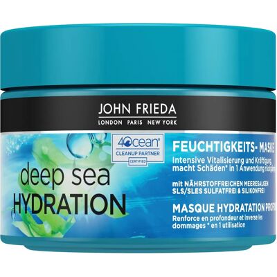Masque Hydratant Deep Sea de John Frieda - Masque capillaire - Publicité Masque Hydratant Deep Sea de John Frieda - Masque capillaire - Publicité