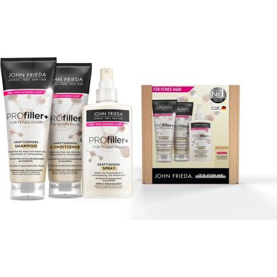 Ensemble de soins capillaires Profiller Plus de John Frieda - Cheveux fins - Publicité Ensemble de soins capillaires Profiller Plus de John Frieda - Cheveux fins - Publicité