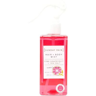 Sunday Rain - Rosa grapefrugt & havsalt hår- og kropsspray - 200Ml Sunday Rain - Rosa grapefrugt & havsalt hår- og kropsspray - 200Ml