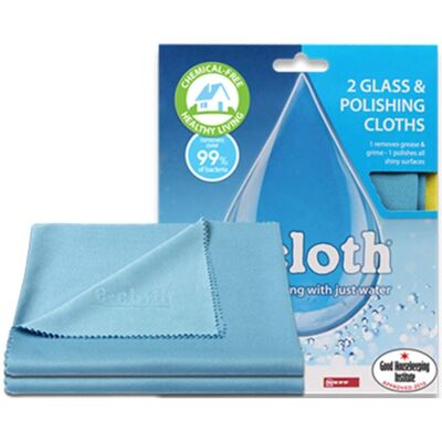 E-Cloth Nettoyant Vitres - Réutilisable, Sans Produits Chimiques - Miroirs, Fenêtres, Écrans - Publicité E-Cloth Nettoyant Vitres - Réutilisable, Sans Produits Chimiques - Miroirs, Fenêtres, Écrans - Publicité