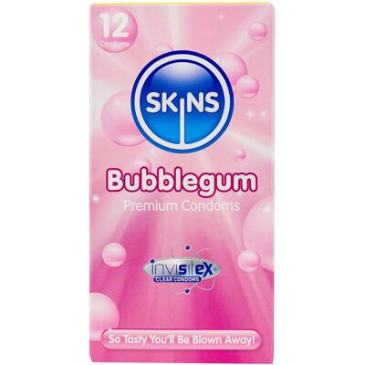 Préservatifs Skins Bubblegum - Pack de 12 Préservatifs Skins Bubblegum - Pack de 12