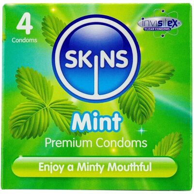 Skins Mint Condoms 4 pcs - Condom Type Skins Mint Condoms 4 pcs - Condom Type