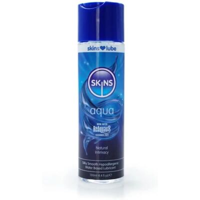 Skins Aqua Lubrifiant pe Bază de Apă - Bucură-te de Intimitate Naturală de Lungă Durată cu Lubrifiant Hipoalergenic 130ML Skins Aqua Lubrifiant pe Bază de Apă - Bucură-te de Intimitate Naturală de Lungă Durată cu Lubrifiant Hipoalergenic 130ML