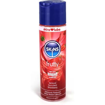 Skins - Fruity Sensual Succulent Strawberry - Strawberry - Water-Based - Lubricant Skins - Fruity Sensual Succulent Strawberry - Strawberry - Water-Based - Lubricant