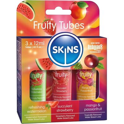 Set de Tubes Fructate Skins 3 x 12 ml - Gel Lubrifiant Set de Tubes Fructate Skins 3 x 12 ml - Gel Lubrifiant