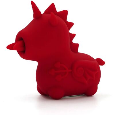 Unihorn Blaze Diablo Rechargeable Vibrator - Red Unihorn Blaze Diablo Rechargeable Vibrator - Red