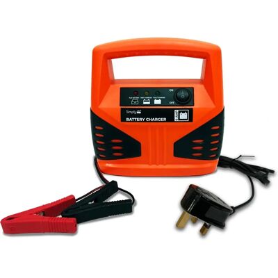 Simply Sbc6 - Car Battery Charger - Portable Charging - 12V - 6 Amp Simply Sbc6 - Car Battery Charger - Portable Charging - 12V - 6 Amp