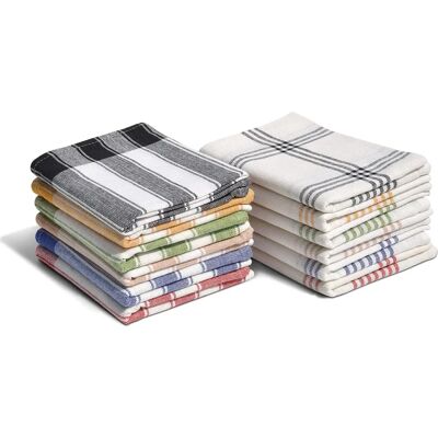 HOME LINGE PASSION - Kitchen Towels 100% Cotton Set of 12 - 50x70cm HOME LINGE PASSION - Kitchen Towels 100% Cotton Set of 12 - 50x70cm