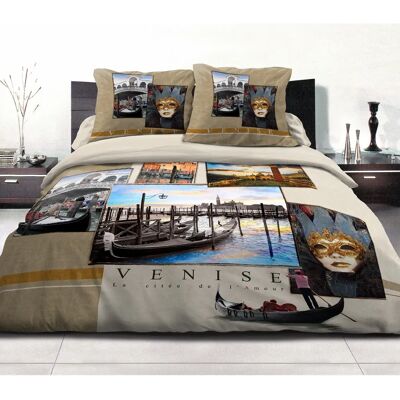 Home Passion Sand Bettwäsche-Set - Doppelbett 220x240cm - Baumwolle, Langlebig Home Passion Sand Bettwäsche-Set - Doppelbett 220x240cm - Baumwolle, Langlebig