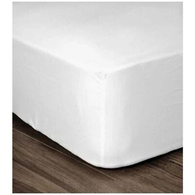 Drap-housse blanc Lovely Home - Lit simple 90x190 - Drap-housse - Publicité Drap-housse blanc Lovely Home - Lit simple 90x190 - Drap-housse - Publicité