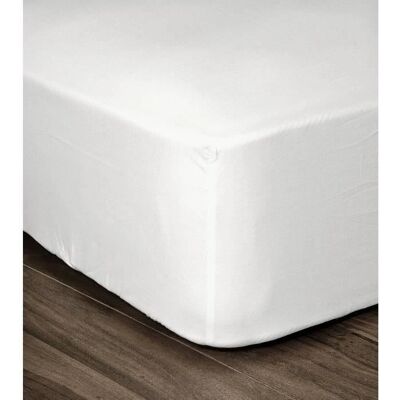 Drap-housse blanc Lovely Home 180 x 200 - Linge de lit - Publicité Drap-housse blanc Lovely Home 180 x 200 - Linge de lit - Publicité