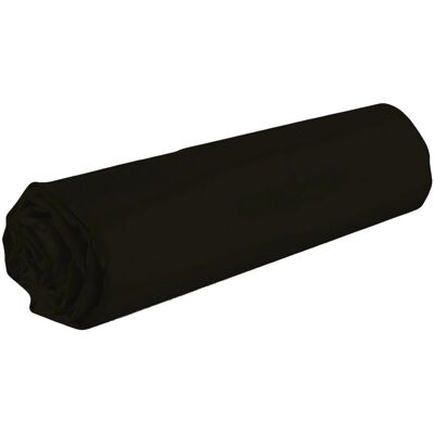 Home Linge Passion Draps housse en coton noir 57 fils/cm² Home Linge Passion Draps housse en coton noir 57 fils/cm²