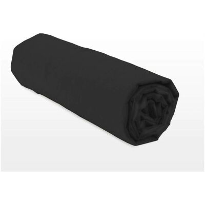 Home Linge Passion Prześcieradło z gumkami - 57 włókien bawełna, czarne Home Linge Passion Prześcieradło z gumkami - 57 włókien bawełna, czarne