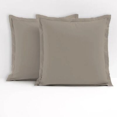 HOME PASSION - Ensemble de 2 taies d'oreiller en coton piqué - 63x63 - Beige Literie - Publicité HOME PASSION - Ensemble de 2 taies d'oreiller en coton piqué - 63x63 - Beige Literie - Publicité