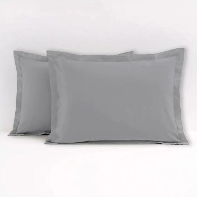 Home Linge Passion - Kissenbezüge - gris clair - Pillowcase - Publicité Home Linge Passion - Kissenbezüge - gris clair - Pillowcase - Publicité