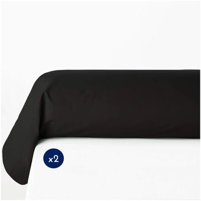 Home Linge Passion Pack de 2 Fundas de Almohada - Negro, 85x185cm, 57 Hilos, Algodón Home Linge Passion Pack de 2 Fundas de Almohada - Negro, 85x185cm, 57 Hilos, Algodón