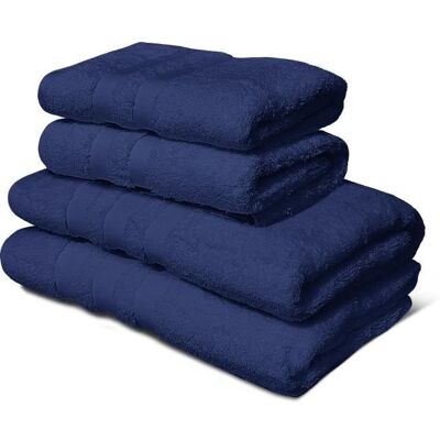Ensemble de Serviettes et Rideaux de Douche Navy LOVELY HOME - Publicité Ensemble de Serviettes et Rideaux de Douche Navy LOVELY HOME - Publicité