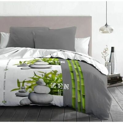 Housse de Couette Home Linge Passion Grise - 220x240 cm Housse de Couette Home Linge Passion Grise - 220x240 cm