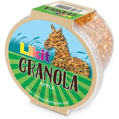 Likit Granola Pomme - Friandise pour Chevaux - Multigrains, Dure, 550g - Publicité Likit Granola Pomme - Friandise pour Chevaux - Multigrains, Dure, 550g - Publicité