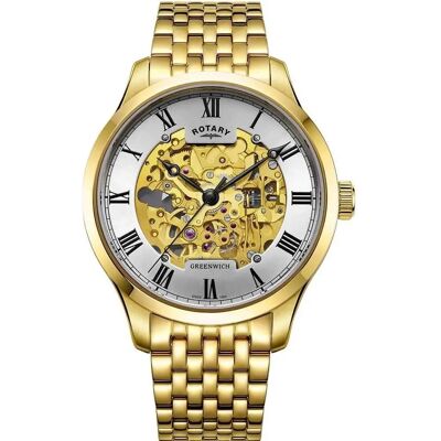 Zegarek Rotary GB02941/03 Złoto/Srebro - Automatyczny, 42mm, Wodoodporny Zegarek Rotary GB02941/03 Złoto/Srebro - Automatyczny, 42mm, Wodoodporny