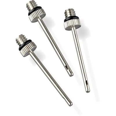 Aiguille de pompe à ballon Mitre Euro - Acier inoxydable, 3 pcs Aiguille de pompe à ballon Mitre Euro - Acier inoxydable, 3 pcs