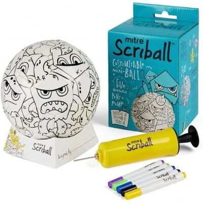 Mitre Scriball Zultz - Mini Fotboll, Personliggörbar, Flerfärgad Mitre Scriball Zultz - Mini Fotboll, Personliggörbar, Flerfärgad