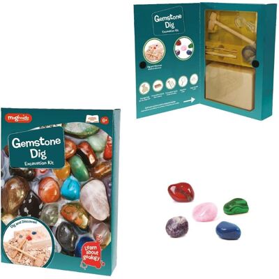 Kit de Géologie Keycraft - Excavation de Gemmes - Ensemble Éducatif - Publicité Kit de Géologie Keycraft - Excavation de Gemmes - Ensemble Éducatif - Publicité